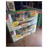 2 animated Santa land train collection sets
