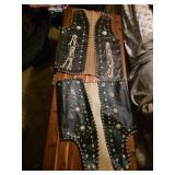 His and hers Western Leather Vests sizes?