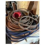 Collection of different size air hoses