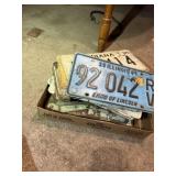 Collection of license plates