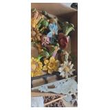 Resin floral figurines for home decor and cast