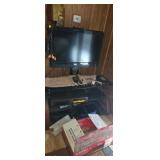 TV entertainment stand V. C. R.And r c a