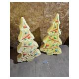 2 -  29" Christmas Tree Blowmolds