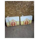 2 - 20 x 24" Gingerbread House Blowmolds