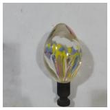 Blown glass lamp finial 3.5in