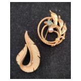 2 Sarah Coventry brooches