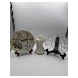 Lot of Christmas Santa Clause music box, Glass