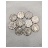 10  1964 dimes