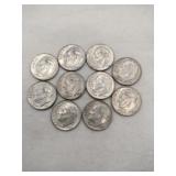 10  1964 dimes