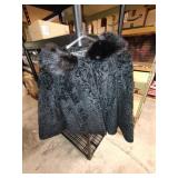 Vintage womens Persian lamb jacket with mink