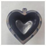 Rowe pottery heart shaped baking dish 5.5in