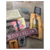 Kitchen and wine home decor, and old vehicle
