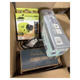 Powered knife sharpener, iron, and more assorted,