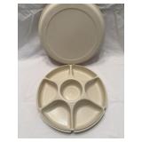 Vintage large Tupperware dish with lid