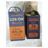 vintage Aladdin Lox-On Mantle and Wick set