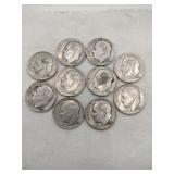 10 1953 &1954 dimes