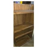 Small wooden bookshelf 25x10x42in