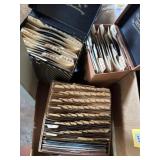 45 records in vintage Decca File & Platter Pak