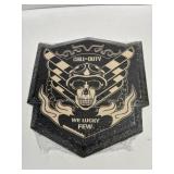 11 in x 12 in metal Call of Duty sign