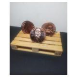 3 - 1 Ounce .999 Fine Copper Rounds   Three