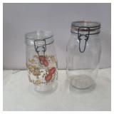 Arc spice of life glass jar 8in  and clear glass