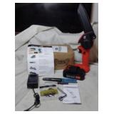 Mini chainsaw new with instructions etc.