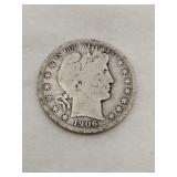 1906 Barber half dollar