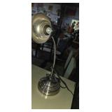 Metal articulating desk light