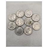 10  1964 dimes