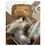 Flower arrangement crafts, peat pods, floral