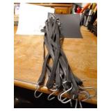 15 Rubber Tarp Straps about 22' Long  Hooks At