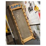 wall-mounted rack designed for holding items like