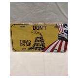 New DONï¿½T TREAD ON ME license plate