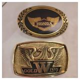 2 Honda belt buckles