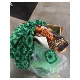 Homemade grandad square green blanket