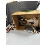 Milani eye shadow, hair extensions, press on