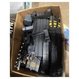 vintage HO scale electric slot car track pieces,