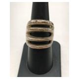 Silver ring marked 925 size 7. .515oz