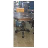 Ornate octagonal pedestal table