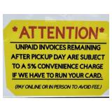 We will NOT give refunds for anything not picked