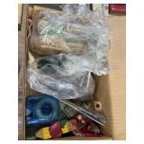 Various wood and crafting supplies scrapbooking,
