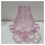 Fenton Spanish lace in pink chiffon fairy lamp