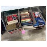 All kinds of books some very old, 1800s