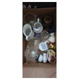 Snall vases , pitchers, tea pot, and knick knacks