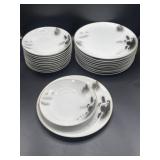 Fukagawa Arita Japanese porcelain dinnerware in