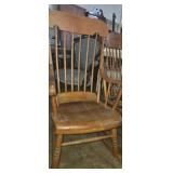 Early american made wooden rocking chair