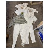 Souvenir shirts, white pants, button up, fashion