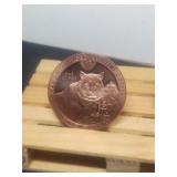 2 -1 Ounce .999 Fine Copper Rounds Year Of The