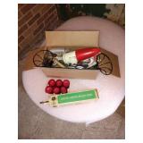 Box of kitchen items including electric carving