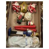 Vintage Christmas ornaments, decor, nutcracker,